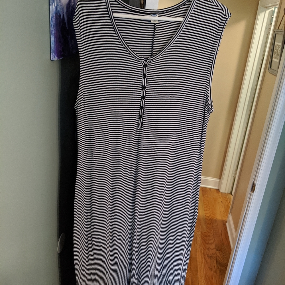 Midi strip Dress